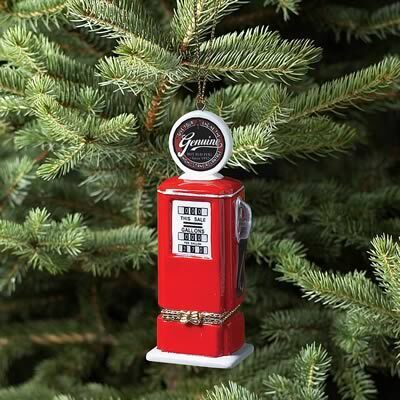 Engine Master Australia BAW-L2490 Gas Pump Opening Christmas Tree Ornament