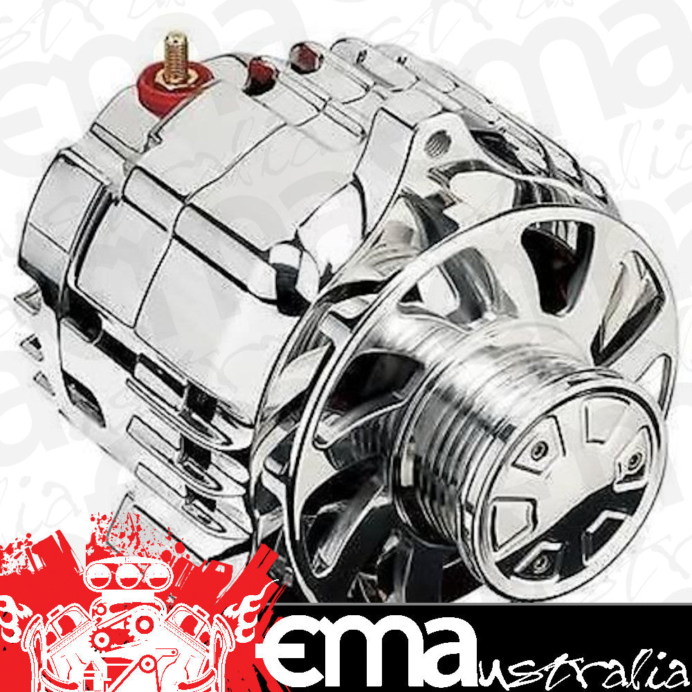 Billet Specialties BS12050 Tru Trac Polished Alloy 140 Amp 1-Wire Alternator