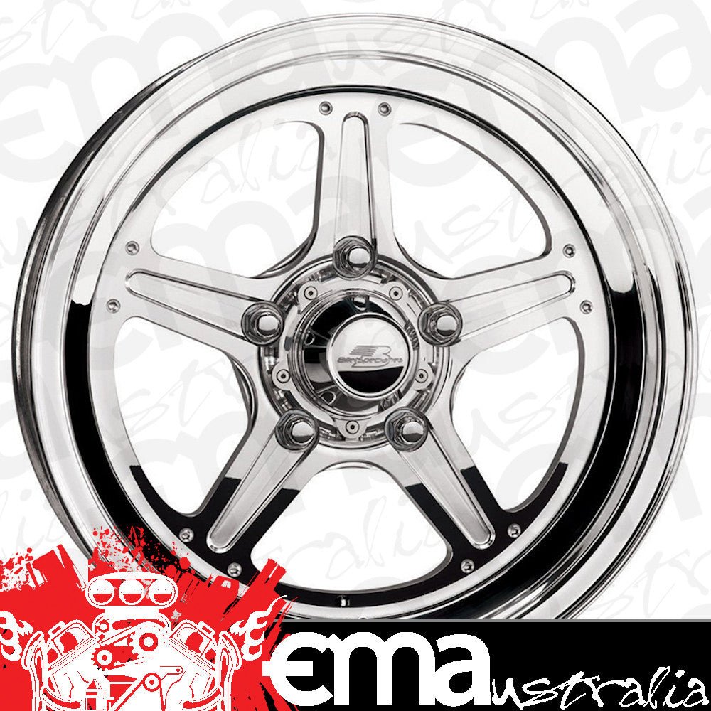 Billet Specialties BSRS037956552N Street Lite Wheel 17" X 9.5" - Polished 5 X 4.5" Bolt Circle With 5.25" Backspace