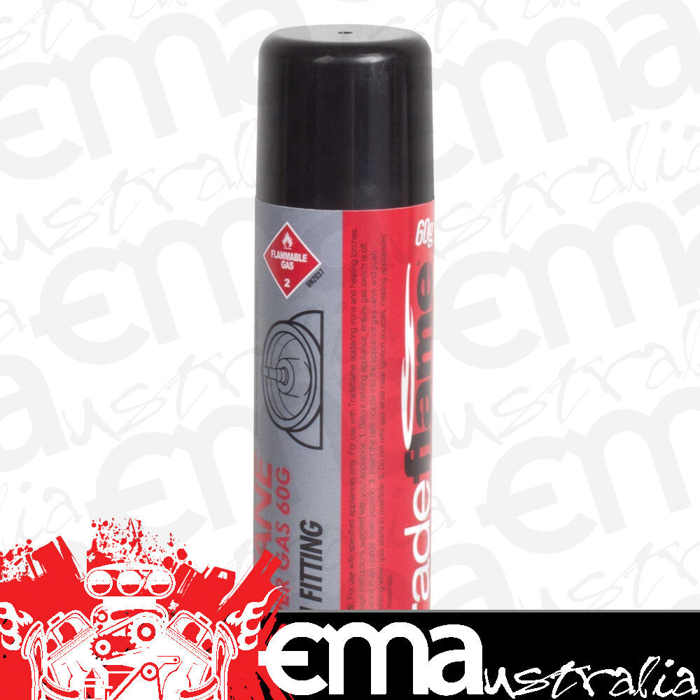 Tradeflame 2312 Butane Power Gas Refill 60G Push On Fitting
