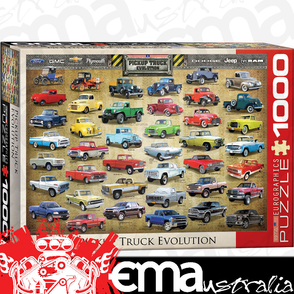 Engine Master Australia EUR-6000-0681 Pickup Truck Evolution 1000 Piece Jigsaw Puzzle 26.5" X 19.25"