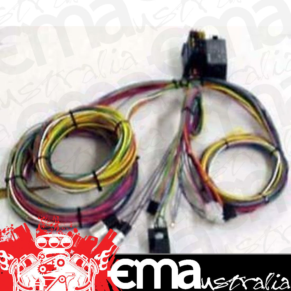 EZ Wiring EZ20MINI 20 Circuit Wiring Harness w/ Mini Fuses & Fuse Panel