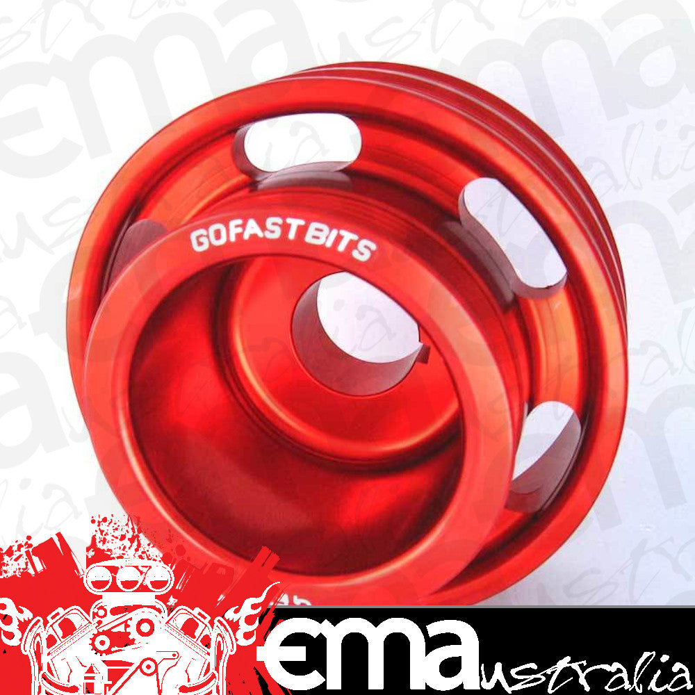 Go Fast Bits GFB2006R Underdrive Crankshaft Pulley - Red For Nissan 300Zx Vg30