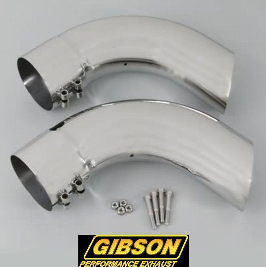 Gibson GIB210002 Power Curve Marine Mufflers Polished Stainless 4" Inlet/Outlet