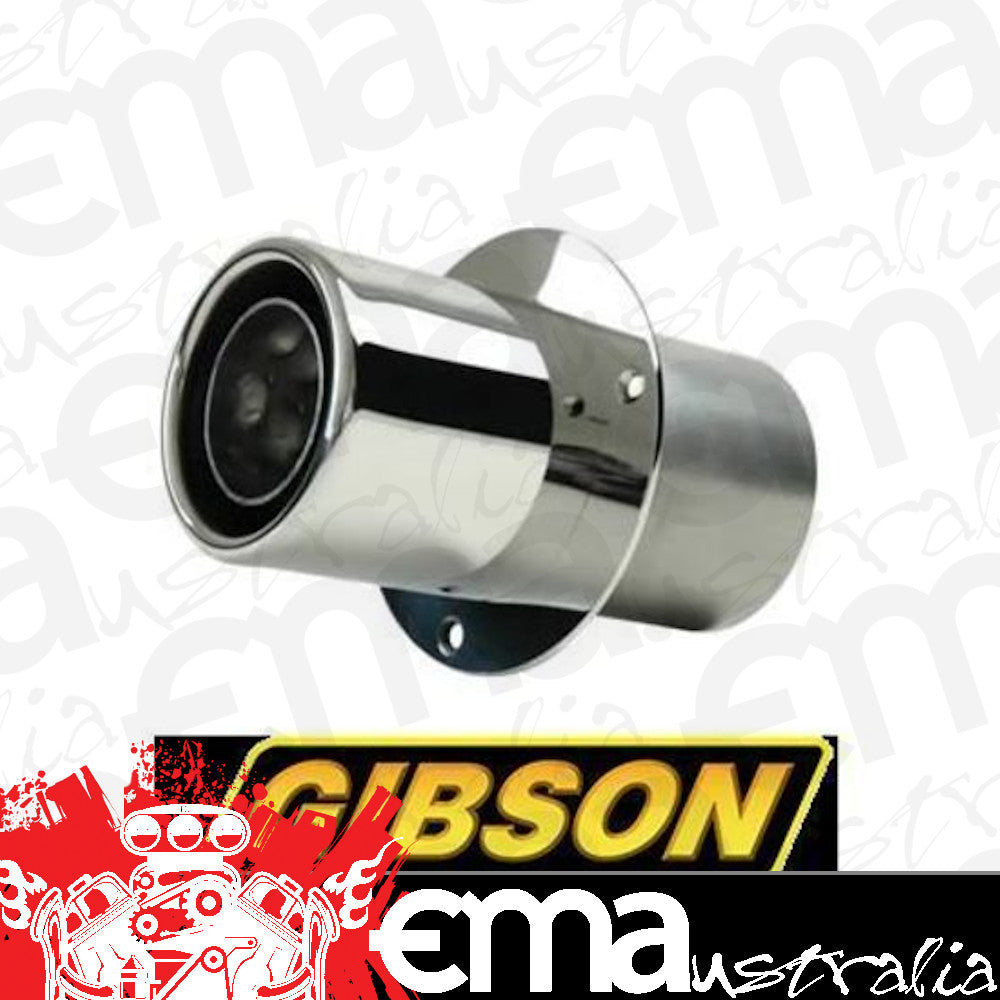 Gibson GIB310002 4" Marine Power Tip Mufflers Transom Mount Polished Stainless