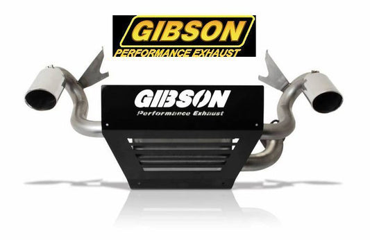 Gibson GIB98025 Polaris Utv Dual Exhaust Stainless Polaris Rzr Xp 1000 Turbo