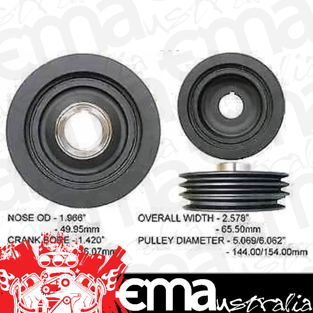 Powerbond HB1395-N Oem Style Balancer Mitsubishi Pajero 3.2L Turbo Diesel 4M41