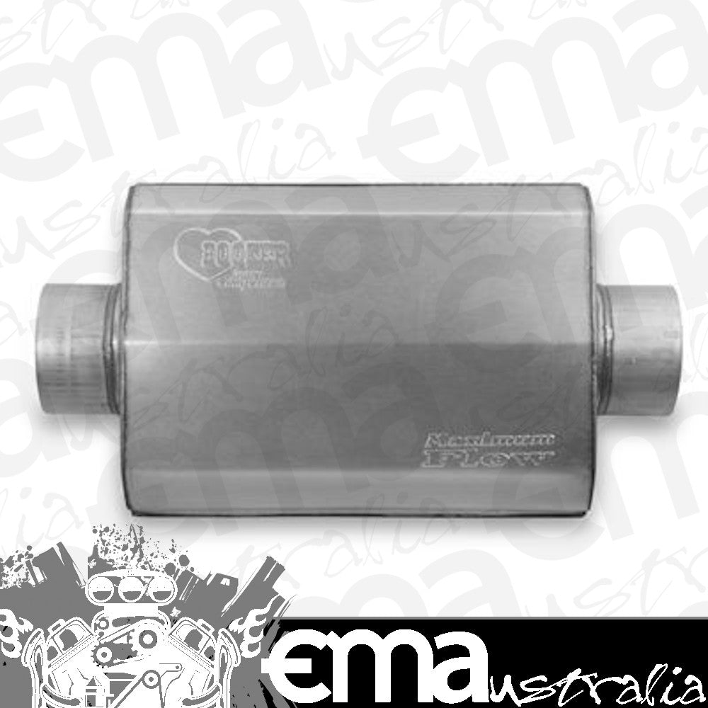 Hooker HK21609HKR Muffler Maximum Flow 4 In. Inlet/4 In. Outlet 14 In. Case Length Steel Aluminized (each)