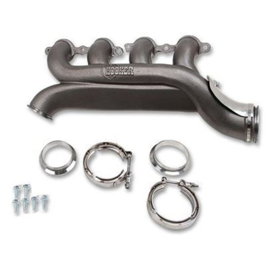 Hooker HK8512HKR Ls Turbo Exhaust Manifold ¶?? Passengerƒ??S Side ¶?? Natural w/ Clamps