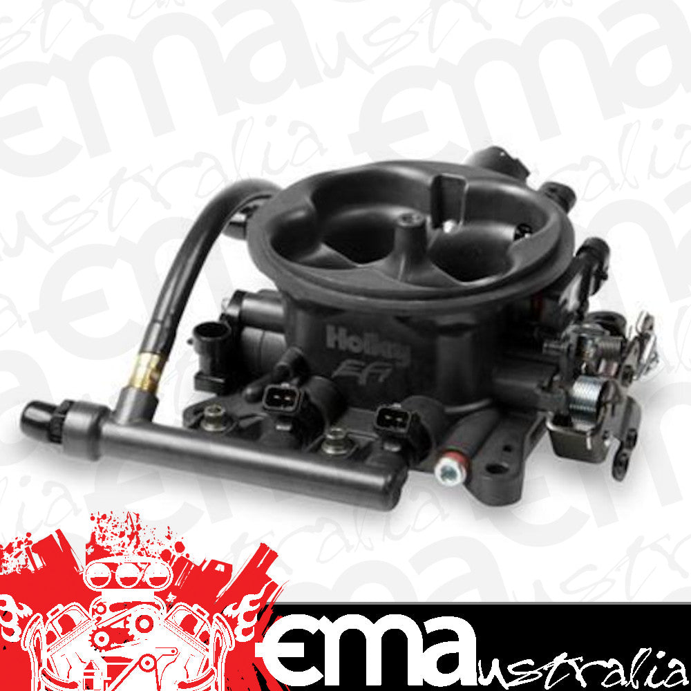 Throttle Body Injection TBI 950 CFM 4 Venturi TPS Sensor 80 lb. Injectors Aluminium Gray Anodized Each