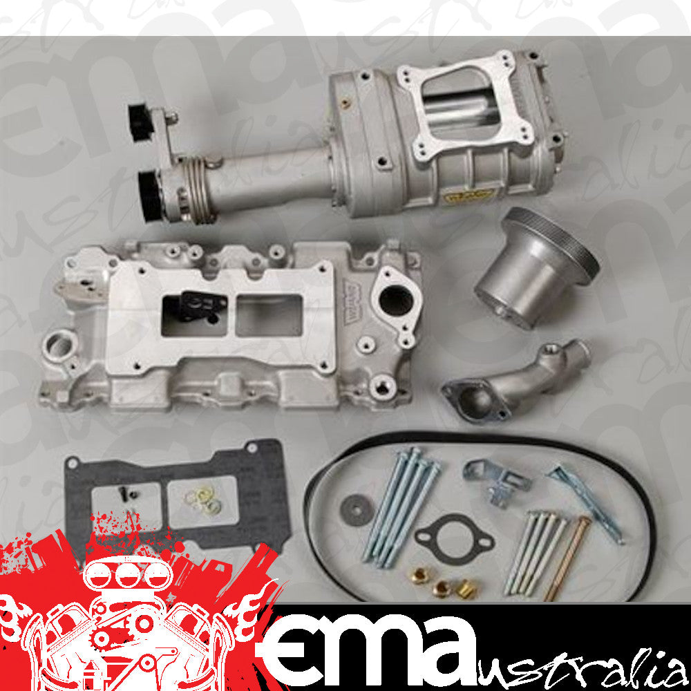 Supercharger System Roots 142 Series Satin Chevy 5.7L Kit