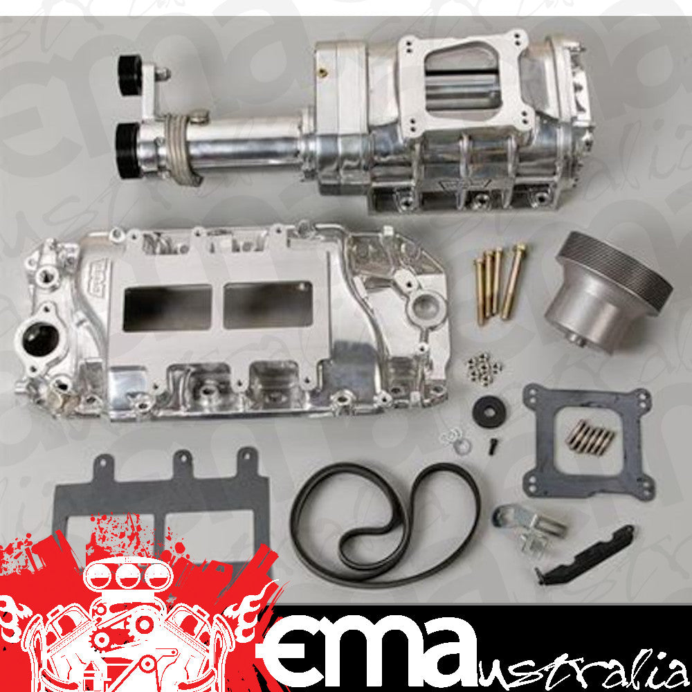 Supercharger System Roots 177 Series Polished Chevy Big Block Oval Port Kit