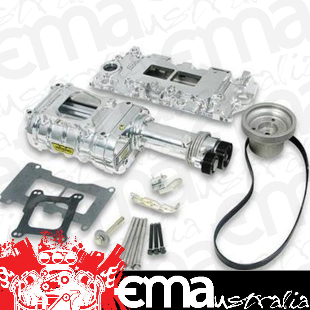 Supercharger System 177 Satin Short Nose Chevy Big Block Rectangular Port Kit