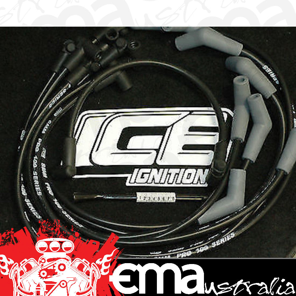 Ice Ignition ICE-9FOR809 9mm Leads Early Ford 302 351 Windsor Around Covers