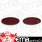 Lokar LK-TL-1911  Billet Oval Led Tailights 3" H X 6-1/2" L Chromed