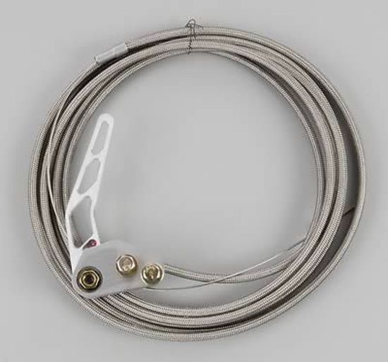 Lokar LK-TR-1200HTR-H  Lk-Tr-1200Htr/H Hi-Teck Bonnet Release Cable Kit Rhs Brushed S/Steel Housing