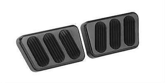 Lokar LK-XBAG-6121  Midnight Series Clutch & Brake Pedal Pad Suit '64-'70 Mustang