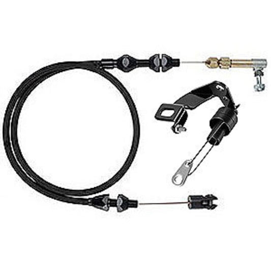 Lokar LK-XDP-1000HT36   Midnight Series 36" Duo-Pak Braided S/S Throttle Cable Kit