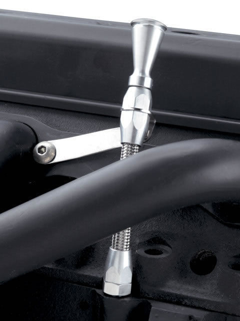 Lokar LK-XED-5001   Chev 5.0/5.7L '80-'96 Midnight Series Braided Engine Dipstick