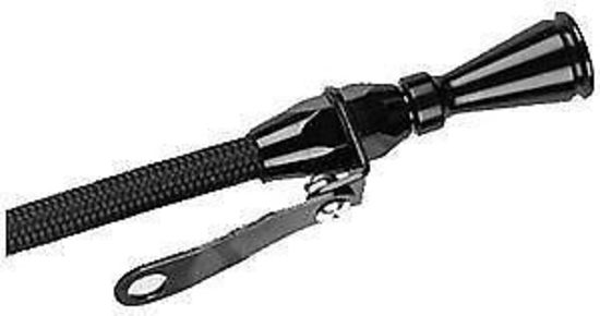 Lokar LK-XED-5001   Chev 5.0/5.7L '80-'96 Midnight Series Braided Engine Dipstick