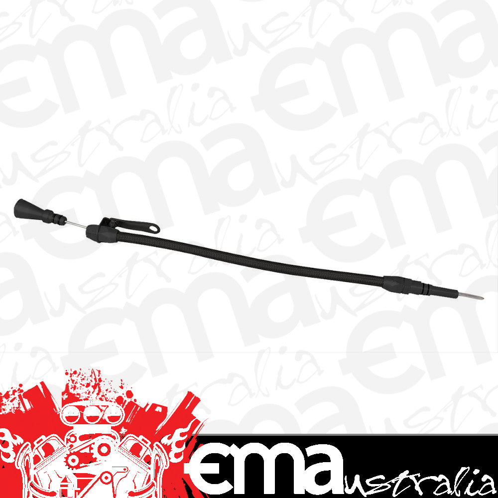 Lokar LK-XED-5008   Chev Ls1 V8 Black Braided S/Steel Flexible Engine Dipstick