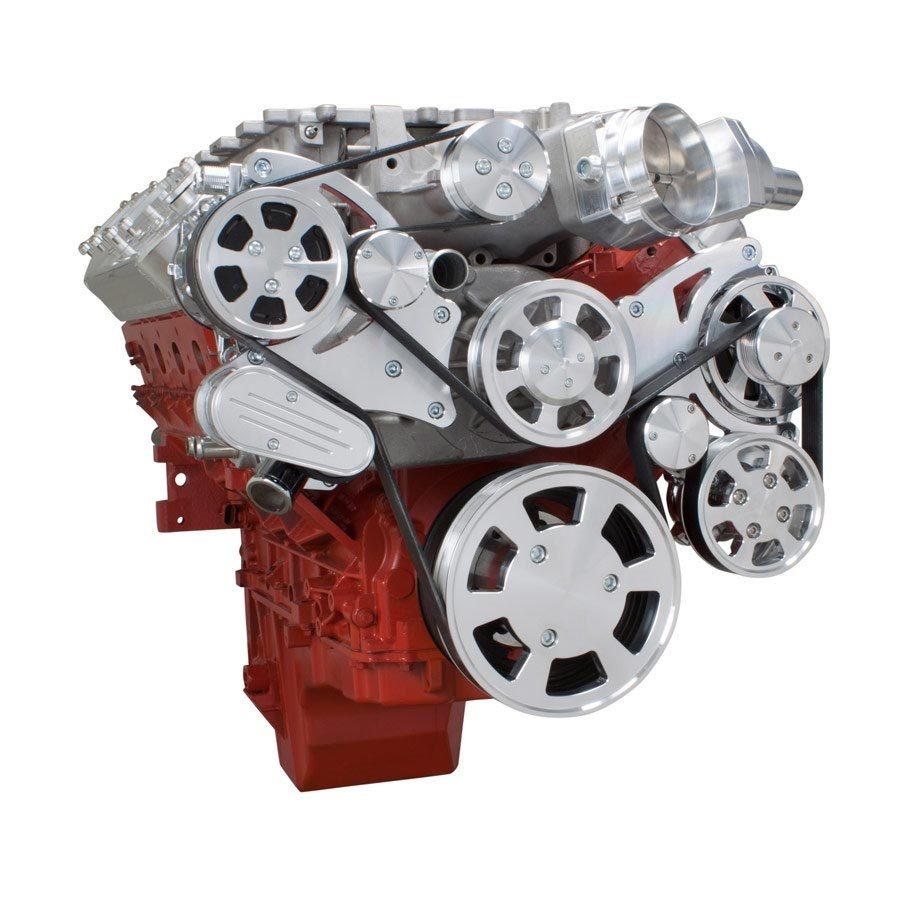 CVF Racing LSA LS9 GM LSA-WRAPTOR-AC Serpentine Pulley Conversion Kit