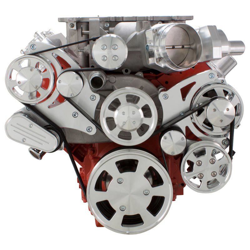 CVF LSA-WRAPTOR-PS Chevy LSA and LS9 Serpentine Kit - Power Steering & Alternator