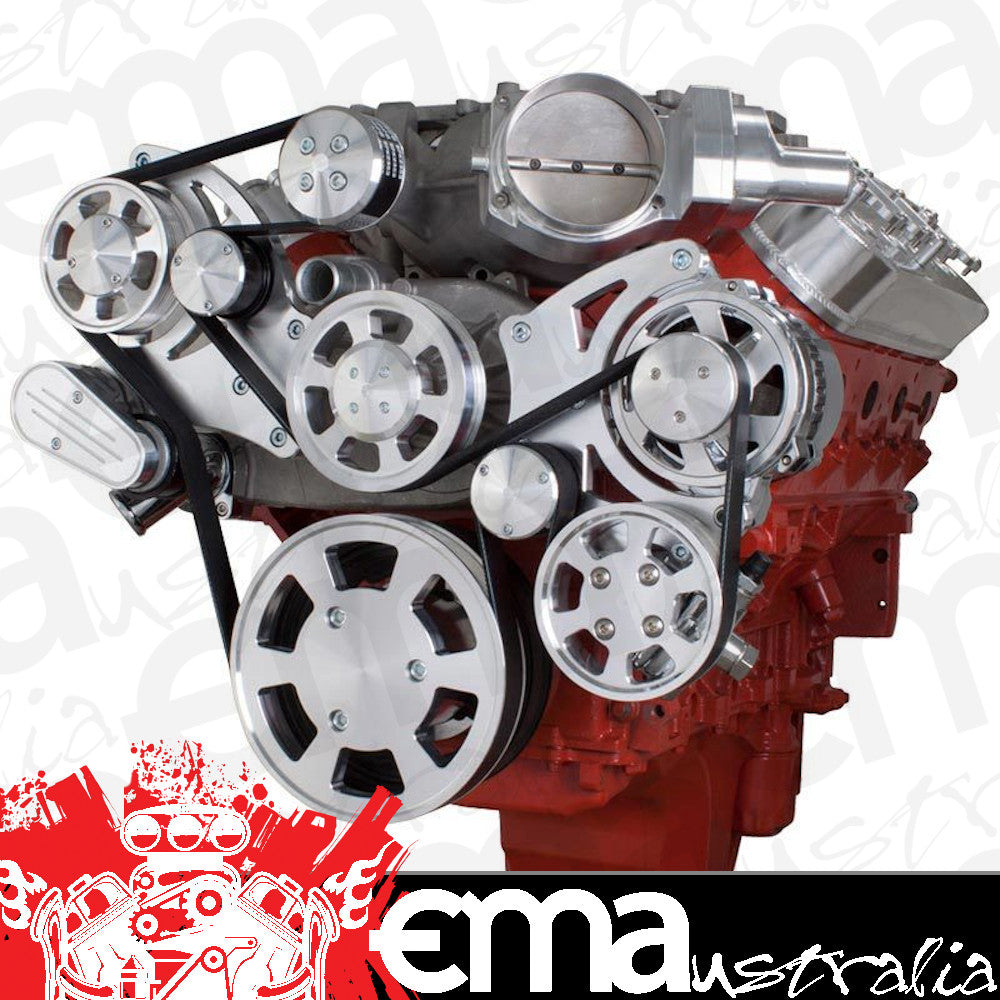 CVF LSA-WRAPTOR-PS Chevy LSA and LS9 Serpentine Kit - Power Steering & Alternator