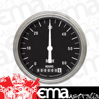 Classic Instruments LSHR Low Speed Speedo, Hot Rod