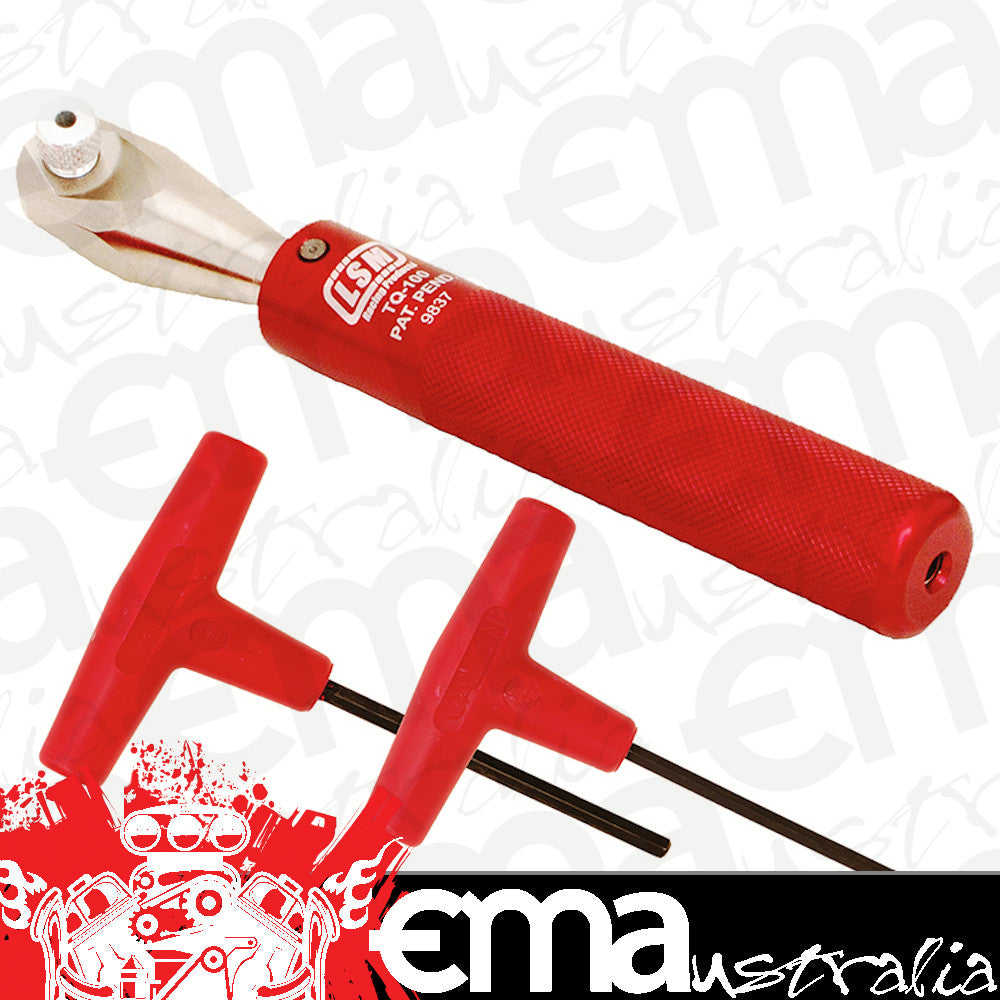 LSM LSM-TQ100KIT Lash Adjuster Torque Wrench 3/8" Drive w/ Hex Keys -Tq100 Kit