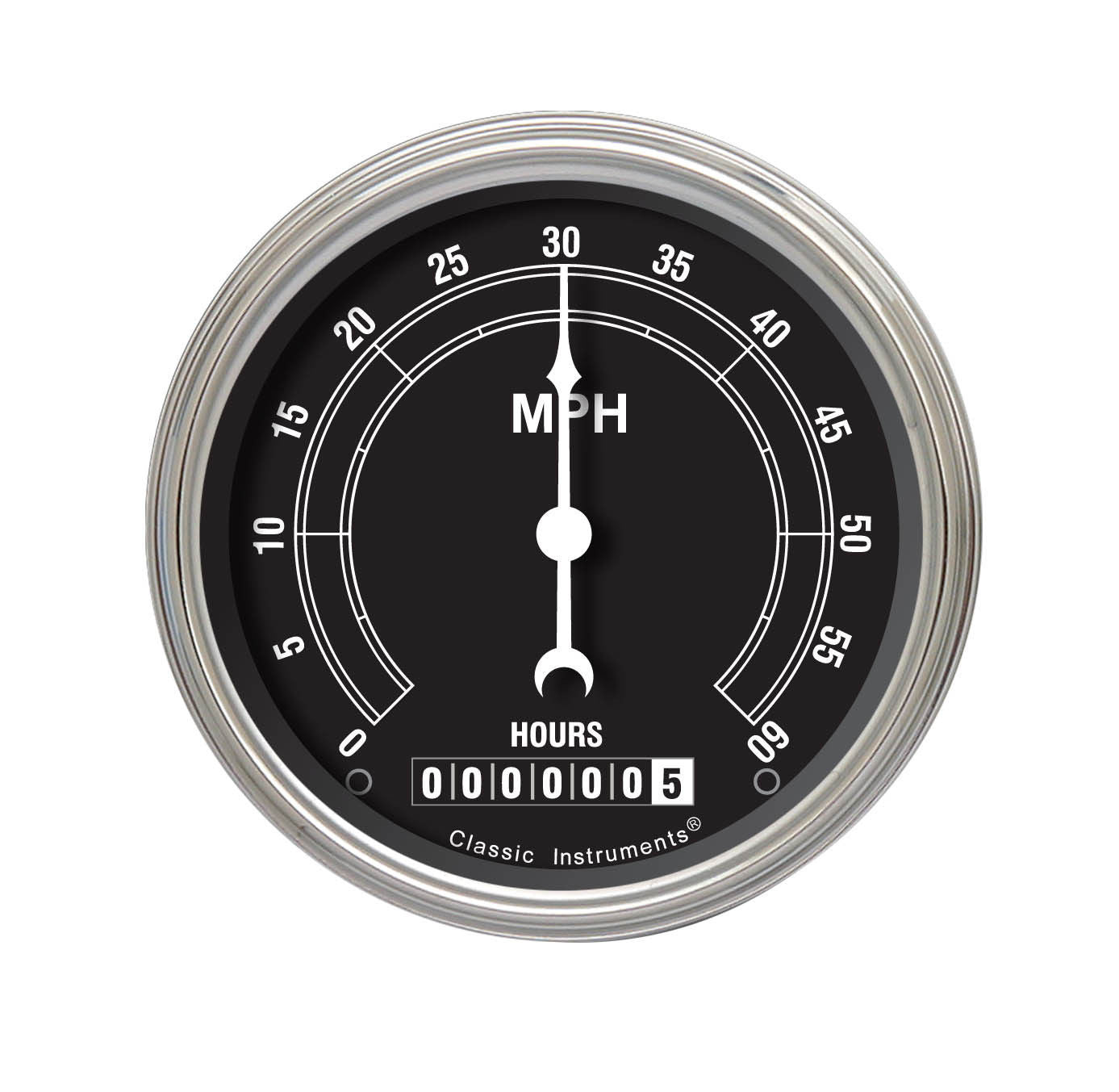 Classic Instruments LSTR Low Speed Speedo, Traditional