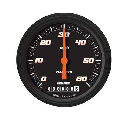 Classic Instruments LSVSB Low Speed Speedo, Velocity Black