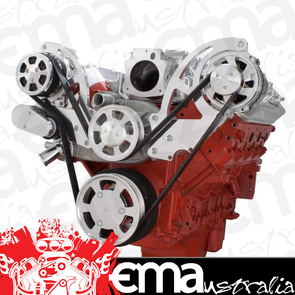 CVF LSX-WRAPTOR-ACO Chevy LS Engine Serpentine Kit - AC & Alternator