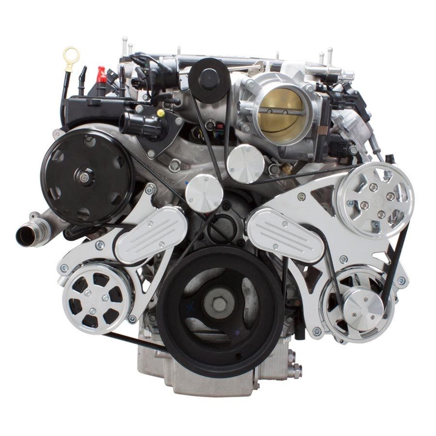 CVF LT4-WRAPTOR-AC Serpentine System for LT4 Supercharged Generation V - AC Power Steering & Alternator - All Inclusive