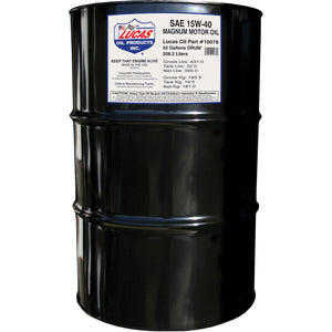 Lucas Oils LUS-10078 SAE 15W-40 CI-4 Magnum Motor Oil 55 Gallon Drum