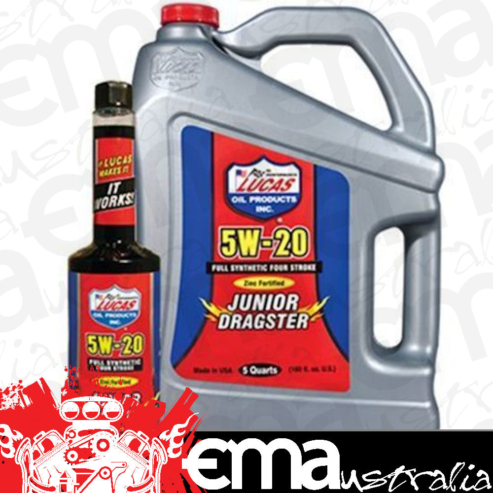 Lucas Oils LUS-10380 Jr. Dragster Karting Oil SAE 5W-20 1 15 Ounce