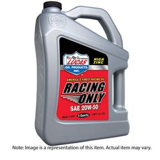 Lucas Oils LUS-10621 SAE 20W-50 Racing Motor Oil 5 Quart