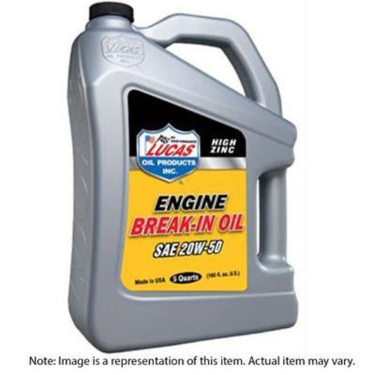 Lucas Oils LUS-10636 SAE 20W-50 Break-In Oil 5 Quart