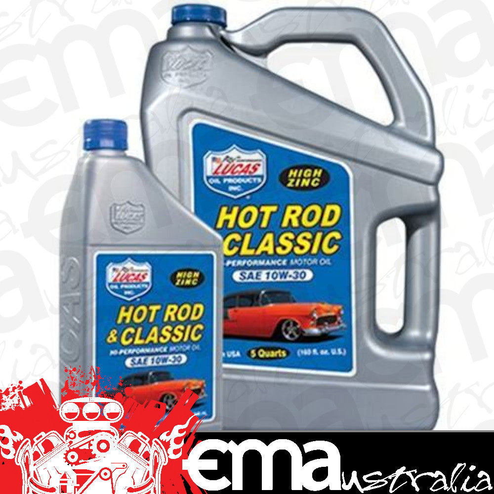 Lucas Oils LUS-10679 SAE 10W-30 Hot Rod Oil 5 Quart