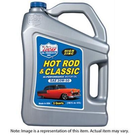 Lucas Oils LUS-10684 SAE 20W-50 Hot Rod Oil 5 Quart