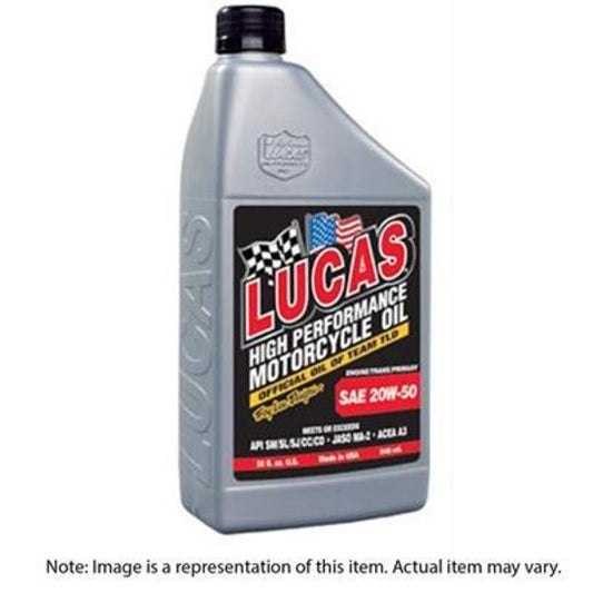 Lucas Oils LUS-10700 SAE 20W-50 Motorcycle Oil 1 Quart
