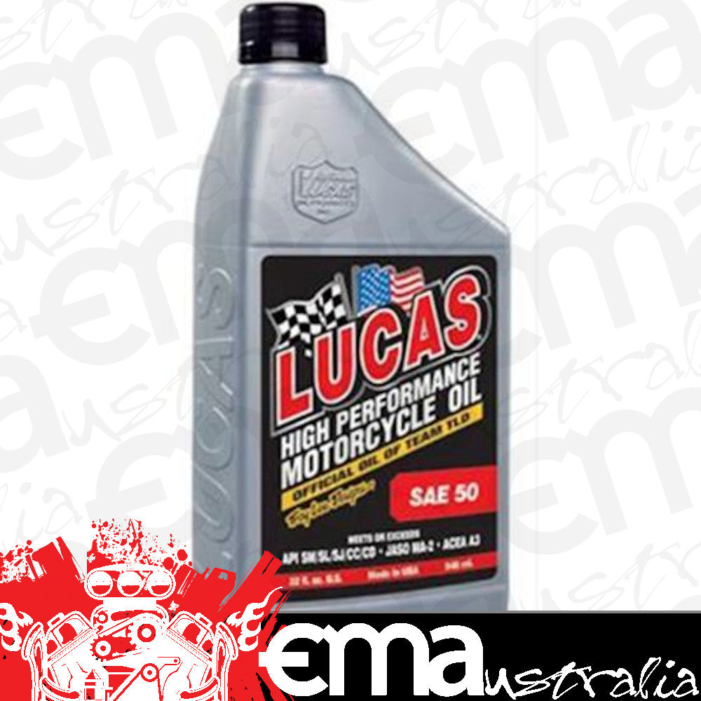 Lucas Oils LUS-10712 50 wt. Motorcycle Oil 1 Quart