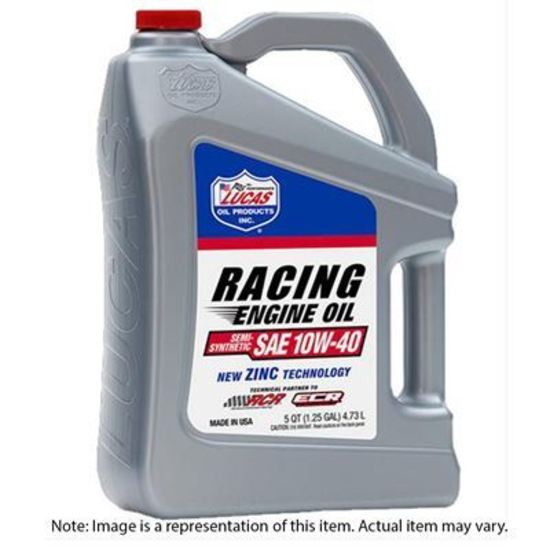 Lucas Oils LUS-10911 Synthetic SAE 10W-40 Racing Motor Oil 5 Quart