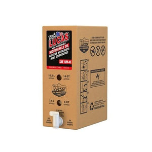 Lucas Oils LUS-18031 SAE 10W-40 Motorcycle Oil 1 6 Gallon Box