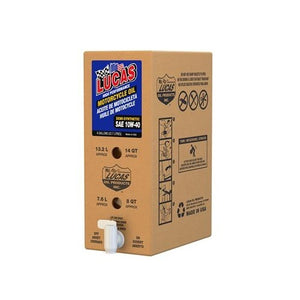 Lucas Oils LUS-18034 Semi-Synthetic SAE 10W-40 Motorcycle Oil 1 6 Gallon Box