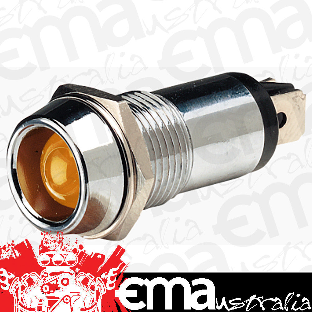 Rocket ACX62090BL Chrome Led Dash Light Amber Led 12V
