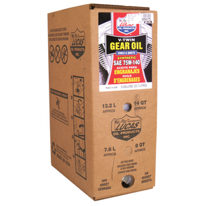 Lucas Oils LUS-18044 Synthetic SAE 75W-140 V-Twin Gear Oil 1 6 Gallon Box