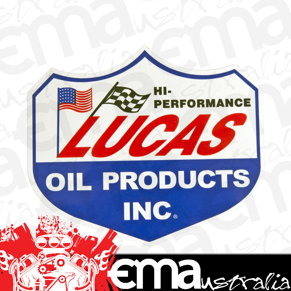 Lucas LUS-72507 Vinyl Decal Sticker Hi-Performance Oil Products