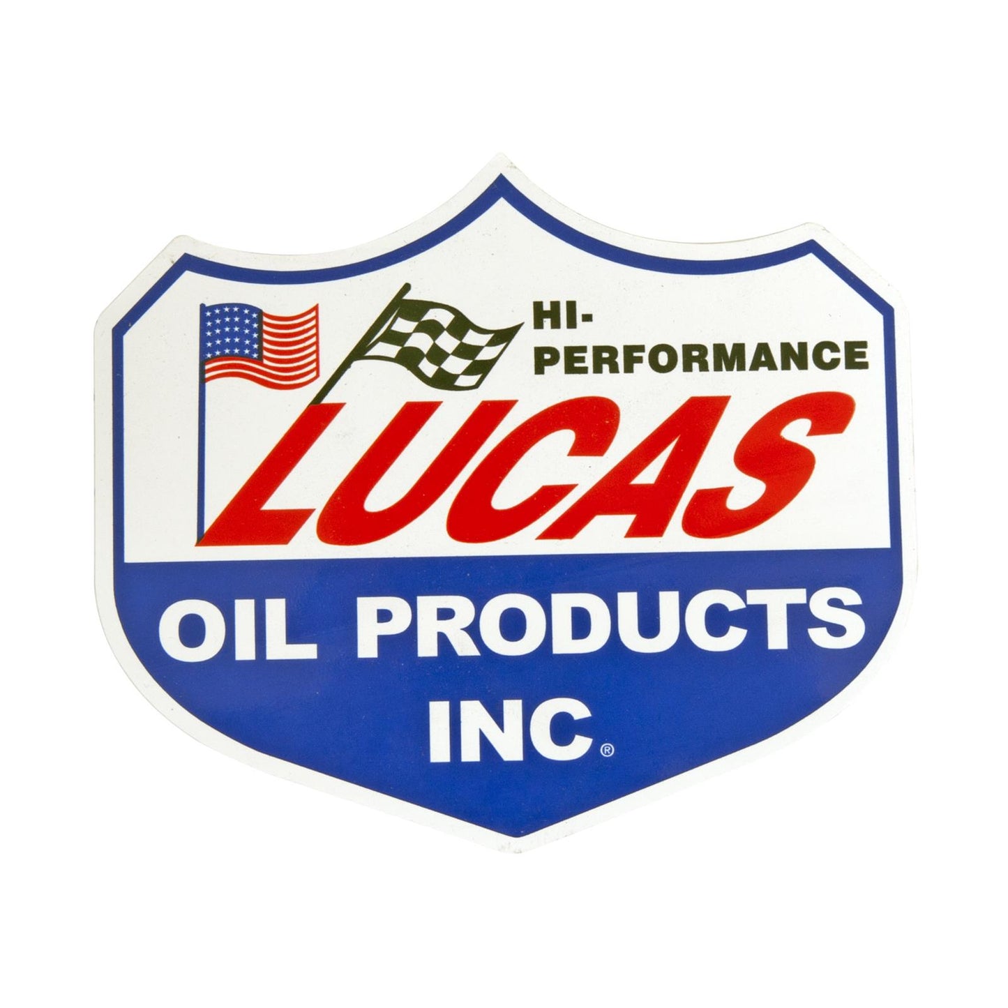 Lucas LUS-72507 Vinyl Decal Sticker Hi-Performance Oil Products