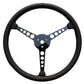 Lime Works LWD3SP15H 15" Sprint Steering Wheel 3-Spoke Leather Wrapped w/ Holes